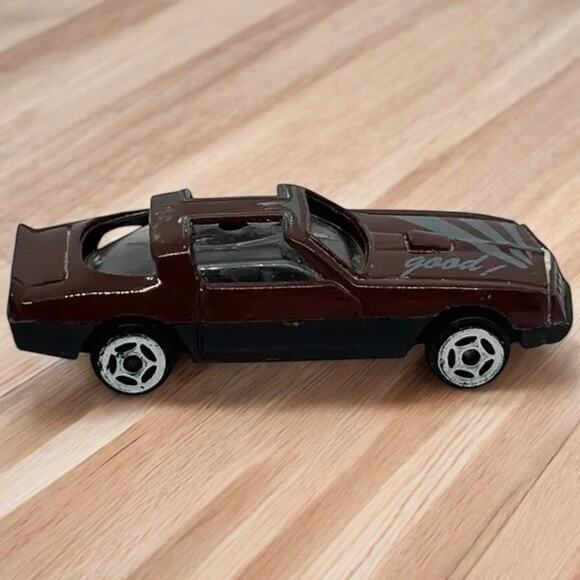 Vintage Unbranded "Good!" 80s IROC-Z Camaro Burgundy Die-Cast Toy Car China - Picture 1 of 7